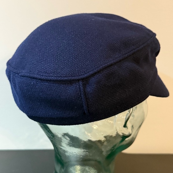 🧢 Kangol Textured Wool Fisherman Cap | Navy Blue | Medium - Picture 4 of 10